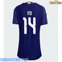 Camisa de time de futebol Japão Junya Ito #14 Replicas 1º Equipamento Feminina Mundo 2026 Manga Curta